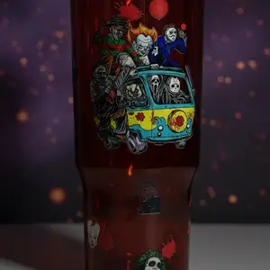 Horror Friends and the Mystery Van 40oz tumbler