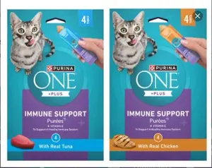 Purina ONE Plus Immune Support Purees Cat Treats