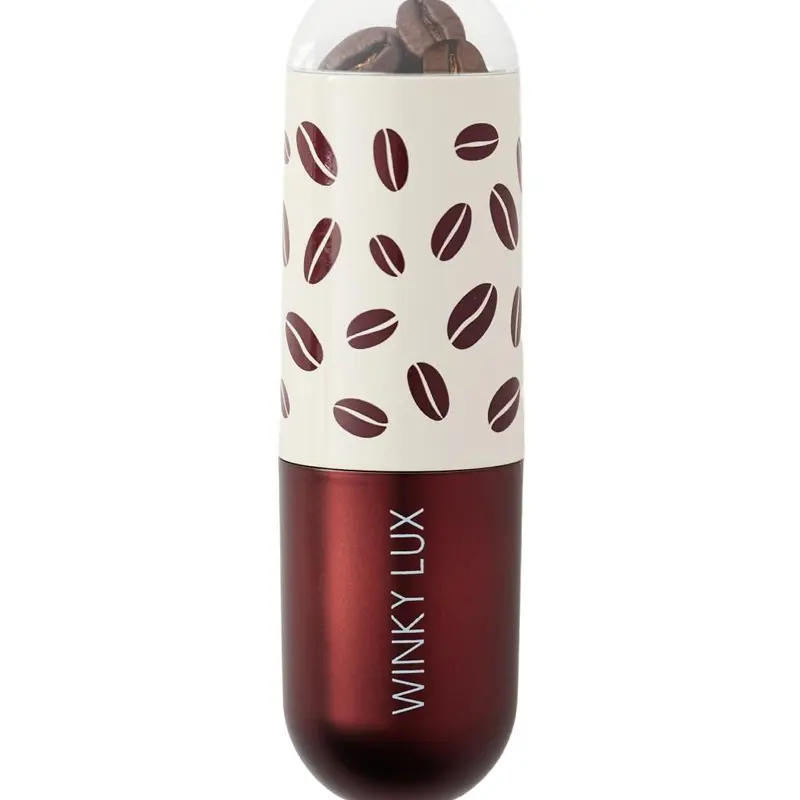 Winky Lux Espresso 'Tini Lip Balm | Buildable Nude Tint with Ceramides, Jojoba & Meadowfoam Oils, Shea Butter, Vitamin E & Caffeine | Espresso-Vanilla Flavor