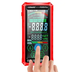 Czdang 999pro Intelligent Digital Multimeter, 6000 Counts, Auto Range Voltage Tester, Non-Contact Voltage Detection, Ac/dc Measurement