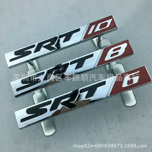 SRT6 8 10 Car Emblem Modified Grille Emblem Suitable for Jeep Compass Grand Cherokee Wrangler Car Sticker