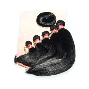 Yaky 6pcs bundles + closure quick weave set Synthetic Hairpieces Synthetic Braided Wigs