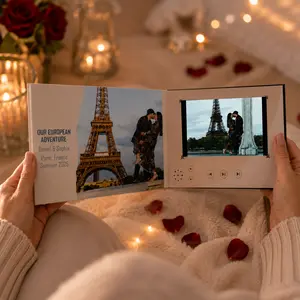 PEEKAHBOOK Your Personalized Video Book, with 7" HD Screen, 4GB Memory, High quality built-in audio, Rechargeable Battery | Upload Your Videos & Photos | Fully Customized Cover with Photo & Text | Premium Magnetic Gift Box & Bag | Digital Brochure Decor