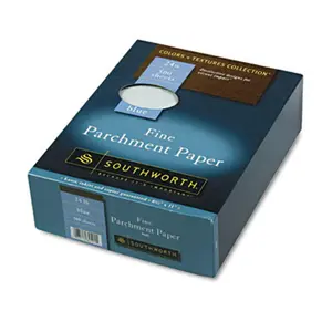 212 MAIN Fine Parchment Paper - 24 lbs, 8.5x11 in, Blue, Laser Ready, Watermark Safe, 500 Sheets per Box for Scrapbook Use & Stamping DIY Projects