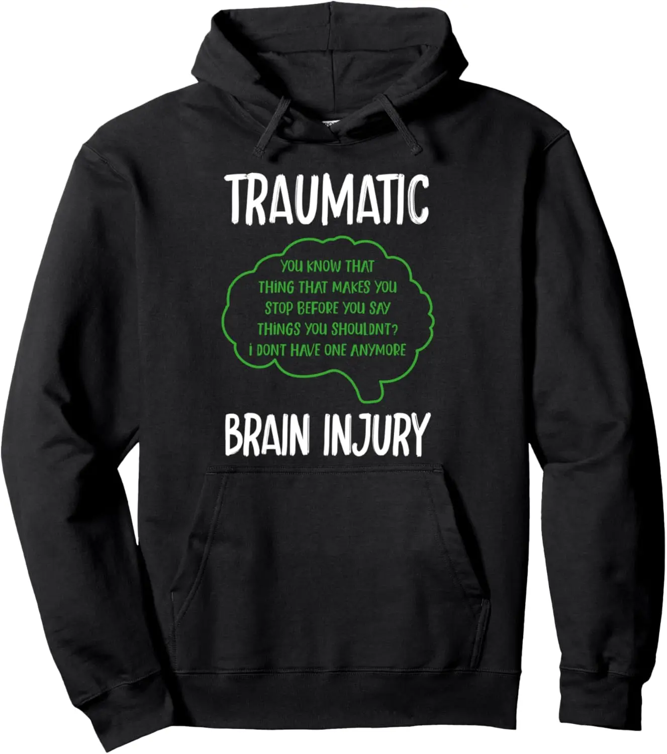 TBI Traumatic Brain Injury Pullover Hoodie
