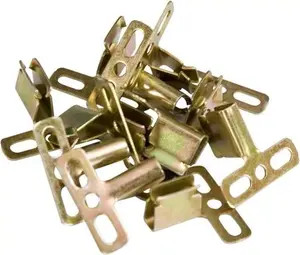 Mid America Steel Shutter Clips for Vinyl Shutters - Bag of 12 New Clips with Hidden Fastener Installation for Secure Attachment