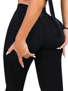 Women's Casual Tight-Fitting Jeans, Perfect for Music Festivals, Fashionable and Elegant, Spring Summer Style