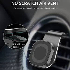 Magnetic Phone Holder, Ventilation Slot Phone Stand, Compatible with All Cars, Trucks, Smartphones, High-Quality Car Magnetic Navigation Mount