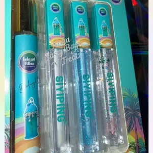 Lipgloss Junkie Set - 4 Pack with Island Bliss-Perfect for Everyday Use  Cosmetic Makeup lip glass Lip Glaze Set Glass Lip Glaze Gloss High Hydrating Liquid Lip Gloss elip lipglosslipgloss Lipgloss Set Lip Glow Oil Moisturizing Creamy It Girl Lip Gloss