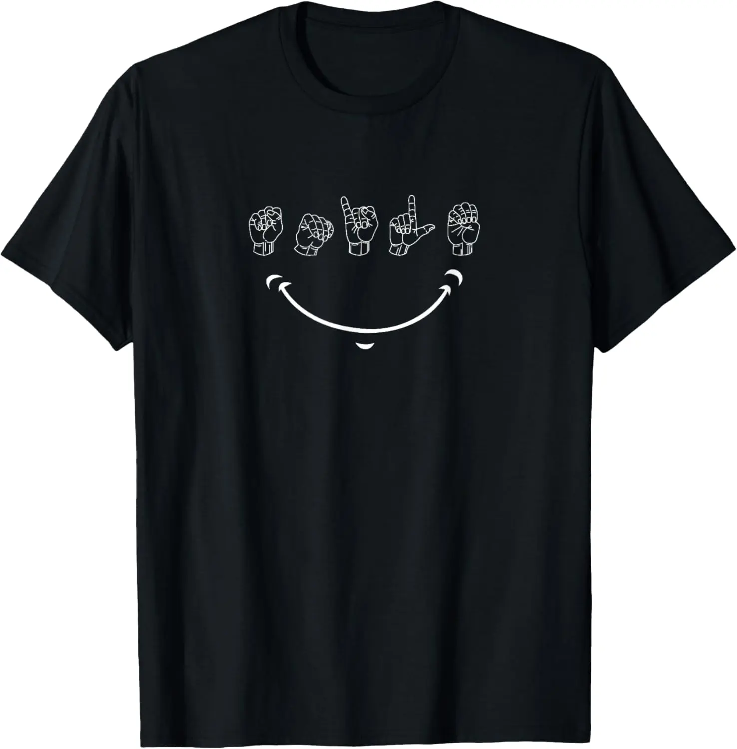 Smile American Sign Language ASL T-Shirt