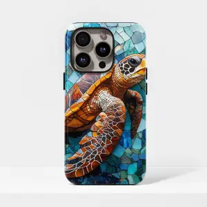 Turtle phone case ocean cover, cute gift choice for iPhone 17, 16, 15, 14, 13, 12, 11, Pro Max Plus,  Galaxy S23, S22, S21, S20 Ultra