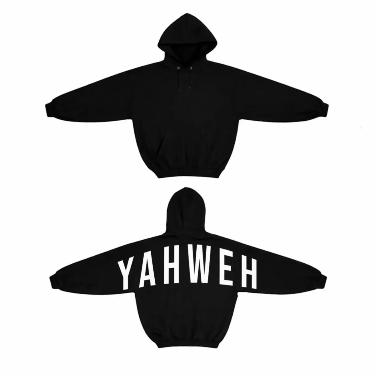 Yahweh Hoodie, Christian Oversized Hoodie, Faith Based Streetwear Sweatshirt, Minimalist Religious Hoodie, Unisex Christian Gift