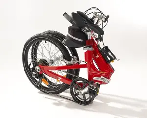 LTL Home Products LFB20RD 20 in. FBX Monterey Folding Bike with 7-Speed Shimano Gear Box & Carrying Case, Red