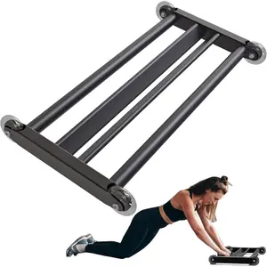 Glute Ham Glider Heavy Duty Ab Glute Glider Machine, Exercise Wheels for Smooth Hamstring Curl Abdominal and Leg Workouts, Multifunctional Ab Glute Machine for Home & Commercial Gym