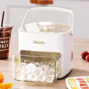 Large Capacity Dual Layer Ice Cube Tray, 48 Grids Separation, Easy Press Out Ice Cubes, Portable Ice Storage Box With Tray And Clip - Essential Bar Tool For Home, Whiskey And Cocktails, Suitable For Kitchen, Outdoor And Office