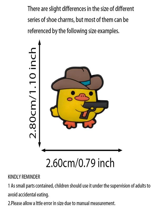 Cartoon Animals Duck Dog Croc Shoe Charms for Kids Boys Girls Women Men PVC Wristband Sandals Clog Accessories Party Favor with Dragon and Character Designs