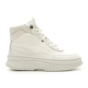 PUMA Womens Mayra Round Toe Lace Up Sneakers Shoes Casual - Off White