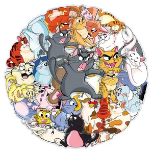 100 sheets two sets of repetitive original interesting cat cute animal creative transparent stickers notepad stationery DIY stickers Stickers Kit