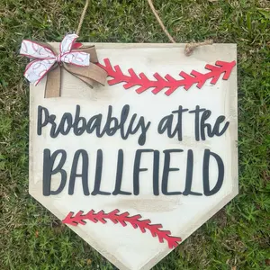 Baseball door hanger