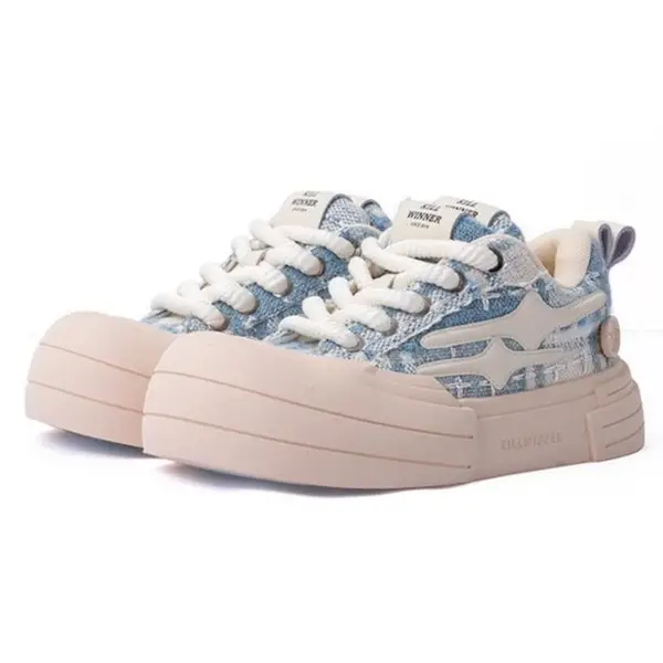 Smile Life Series Sneaker -Christmas Blue Runner Training Trainer Sports Shoes Closed Athletic Casual Running Footwear Boy Athletic Running Casual Foo