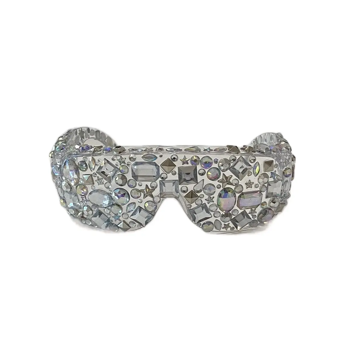 Snooki-Inspired Crystal Rhinestone Women's Sunglasses for Glam Festival & Party Shades