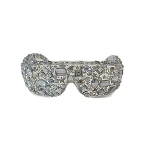 Snooki-Inspired Crystal Rhinestone Women's Sunglasses for Glam Festival & Party Shades