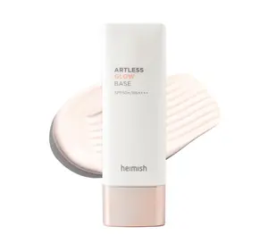 HEIMISH Artless Glow Base 1.35fl.oz/40ml, Multipurpose Makeup Base, Primer, Highlighter, Tone Up Sunscreen for face, Lightweight, Non-greasy, Hydrating, Natural Finish with SPF 50+ PA++++