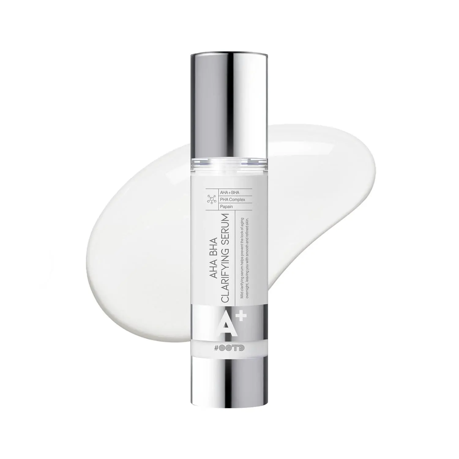 #OOTD AHA BHA PHA Clarifying Serum 50ml, Korean Exfoliating Night Serum for Pores, Rough Texture, Excess Sebum & Dull Skin