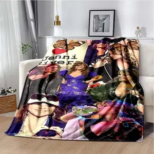 Jenni Rivera Latin Singer Flannel Blanket, Warm Cozy Throw Blanket for Home Picnic Daybed and Music Fan Gift girly bedroom decor