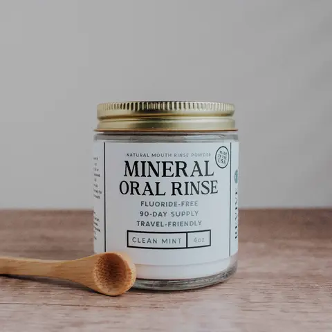 Mineral Oral Rinse Powder – 90+ Uses, with Xylitol & Sea Salt - Fresh Mint - Natural Mouthwash Alternative - Eco-Friendly & Fluoride-Free