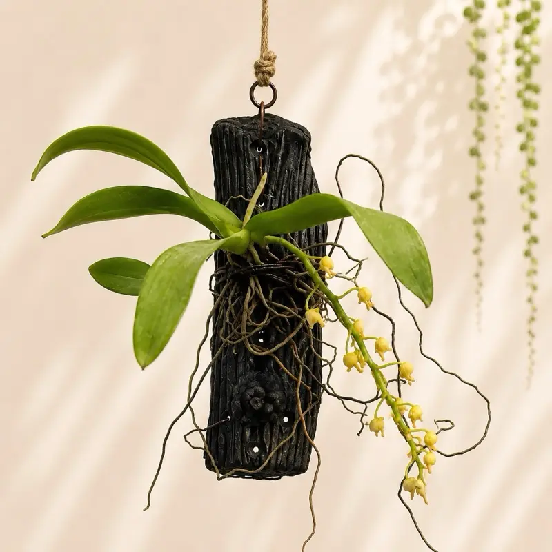 Macropodanthus alatus Live Orchid, Indoor Garden Plant for Home Improvement