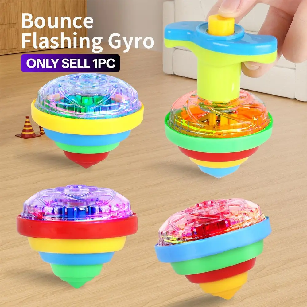 LED Finger Spinner Spinning Top Toy with Interactive Fun and Flashlights, Random Colors for Boys, Ideal for Competitive Games and Party Gifts