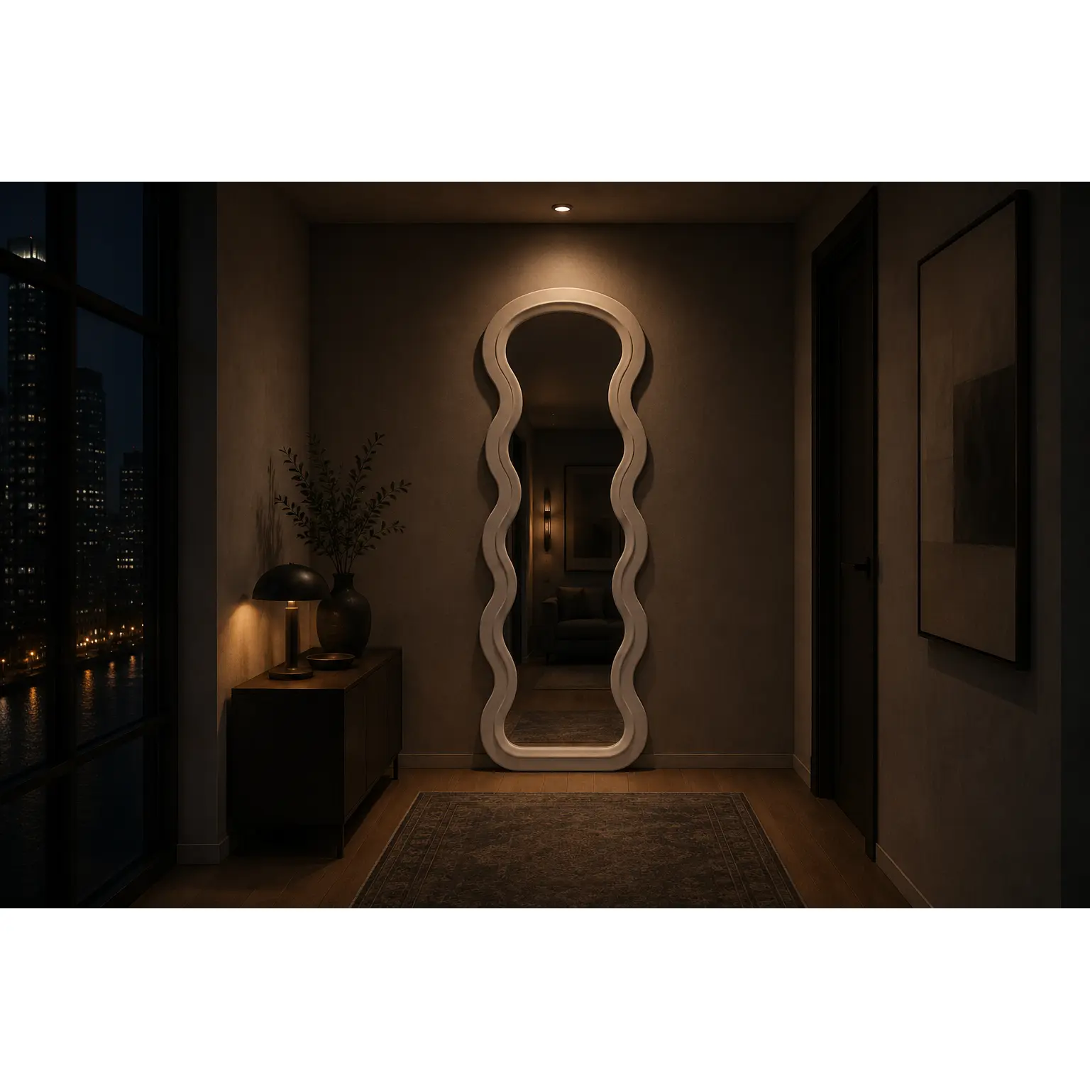 Body Wave Floor Mirror