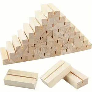 Wooden Table Number Stand, 10pcs/set Versatile & Elegant Display Stand for Parties, Celebrations, and Holiday Events, Perfect for Various Occasions, Decor