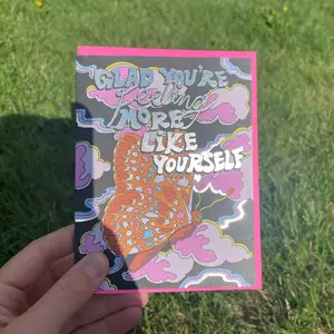 Feeling More Like Yourself Blank Card