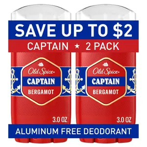 Old Spice Invisible Solid, Men'S Deodorant Stick, Captain Scent, 3.0 Oz, 2 Pack Procter & Gamble