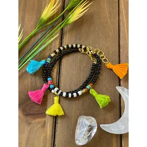 Boho Wrap Tassel Bracelet