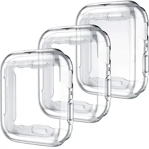 TPU Protective Case for Apple Watch – 3 Pack Full Cover Screen Protector (38–49mm)
