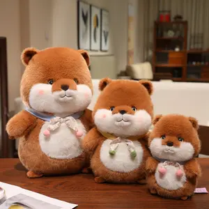 Cute Plush Squirrel Toy, Soft Fluffy Pillow for Sofa & Bed, Unisex Gift for Girlfriend, Adorable Kawaii Animal Cushion