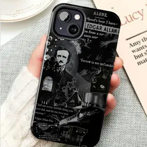 Edgar Allan Poe Raven Phone Case – Dark Gothic Art - Phone Case For Iphone