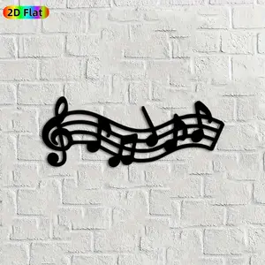 1pc Musical Notes Metal Wall Art, Melodic Musical Notes Statue Mural, Ideal Gift for Christmas, New Year, Music Decor Enthusiasts, Rust-Resistant Metal Wall Decor Wall Sculptures,  Unique Year-Round Home Decor
