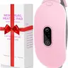 Heating Pads,  Period Cramp Massager Portable Cordless Heating Pad with 3 Heat Levels and 4 Massage Modes for Back Pain Relief Menstrual Heating Pad (Pink)