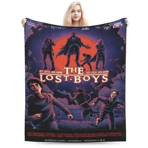 The Lost Boys themed printed plush blanket, versatile, warm and comfortable, suitable for sofa, office, travel - a gift choice for all seasons