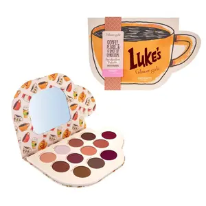 Gilmore Girls Eyeshadow Palette - 12 Rich Shades with Mirrored Lid Inspired by Coffee & Autumnal Days Featuring Metallic Shimmers & Mocha Mattes Glam Pack Glitter Cosmetic