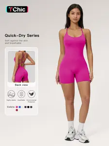 Cross-Border Backless Yoga, Fitness Dance Bodysuit, Yoga Jumpsuit, Butt Lifting, Ruched Micro Flare, Seamless Design, Ideal for Workout & Dance