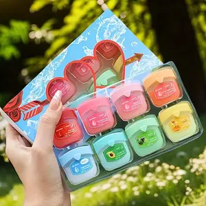 8pcs Lipstick Set Case, 8 Flavors, Lip Gloss, Lip Base, Colorless Lip Mask, Party Supplies And Gifts, Christmas Gifts For Men And Women, Souvenir Gifts, Long-lasting Moisturizing And Nourishing Lip Balm Lip Mask