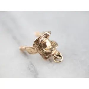 Ornate Western Saddle Charm