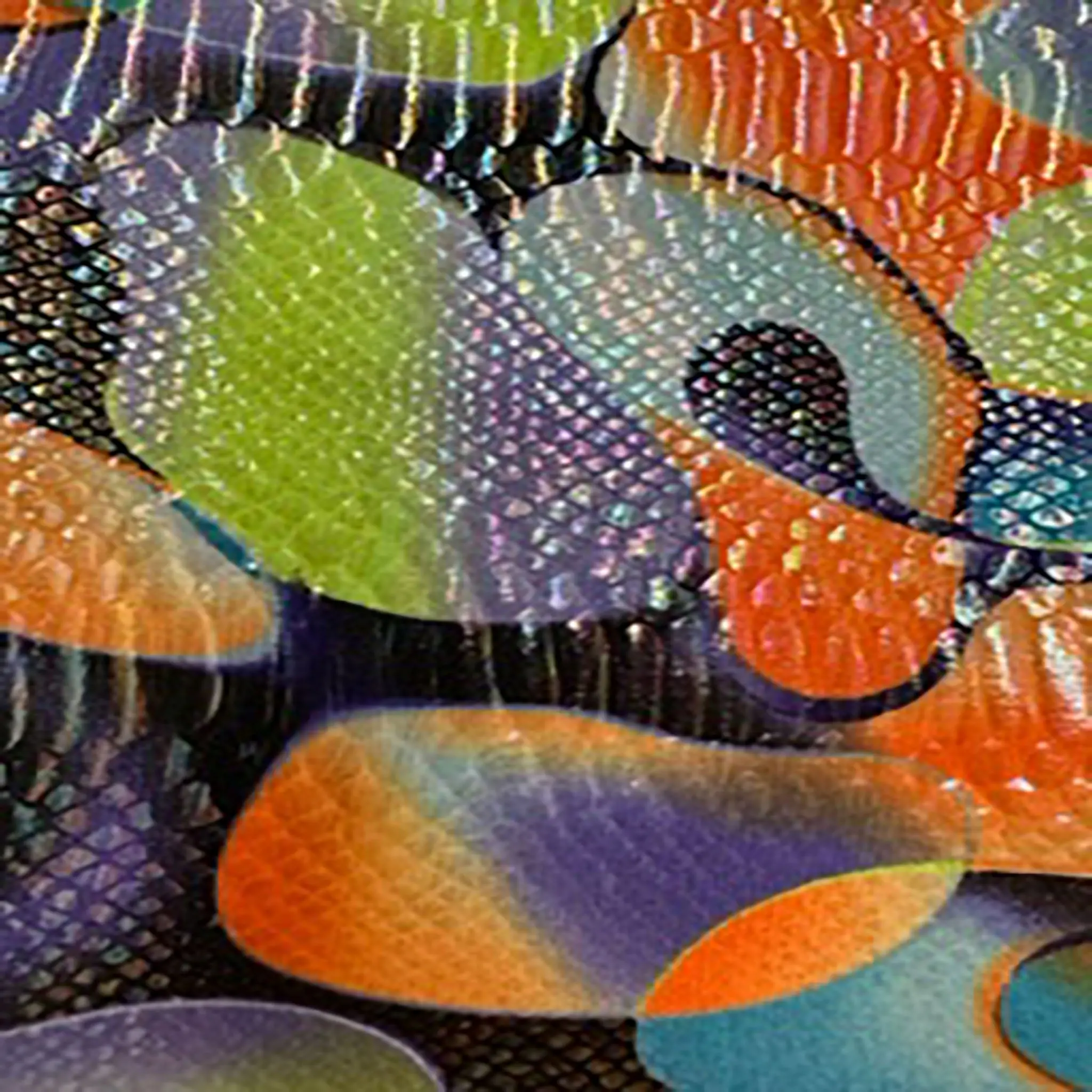Iridescent Bull Snake Fabric, 4-Way Stretch Poly Spandex for Athletic Wear, Costumes, and Dancewear, Cosplay, Statement Pieces, Multicolor