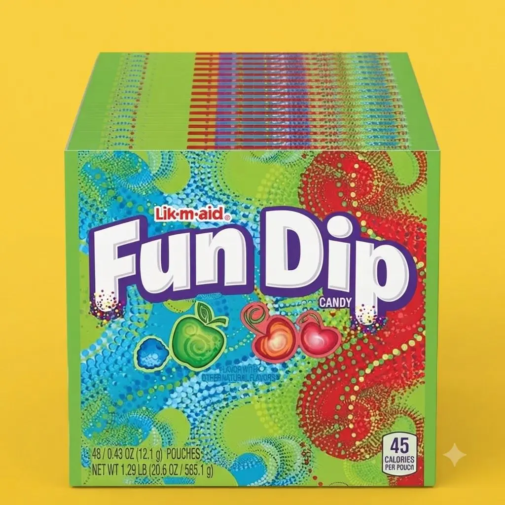 Fun Dip Assorted Flavor Party Pack – 48-Piece Bulk PackETS (0.43 oz Each)