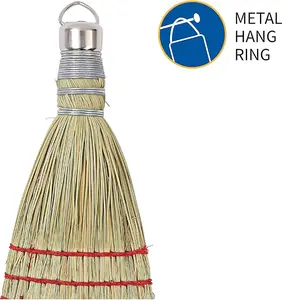 Whisk Broom, Metal Hang Ring, Natural, 1 Count